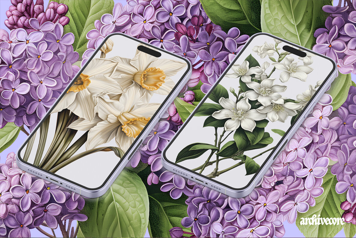 Vintage Book Of Flowers Clipart 6