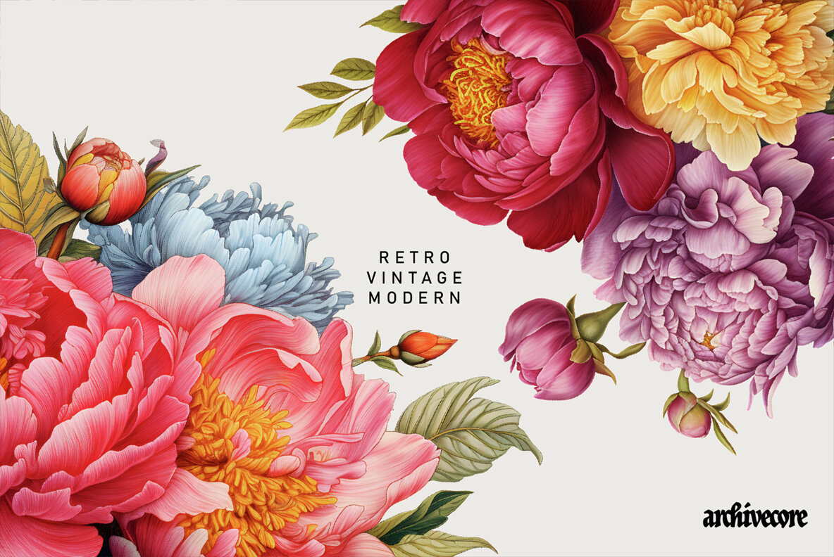 Vintage Book Of Flowers Clipart 10