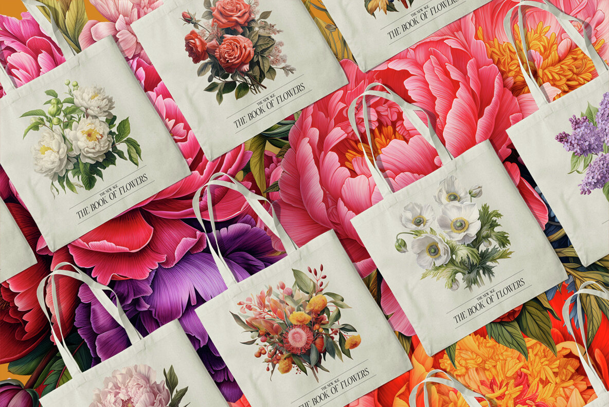 Vintage Book Of Flowers Clipart 13