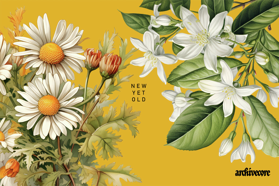 Vintage Book Of Flowers Clipart 17