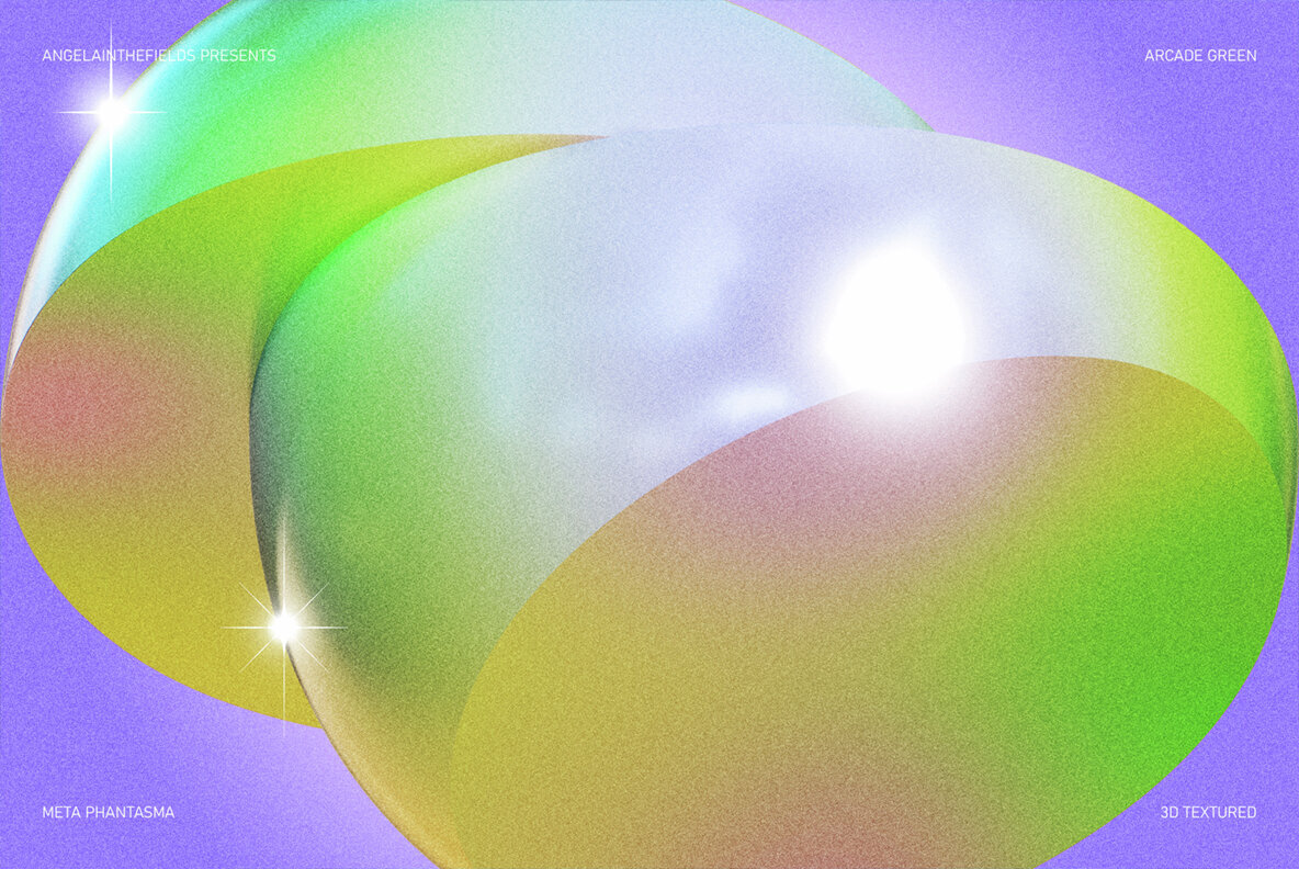 3D Arcade Green Objects 3