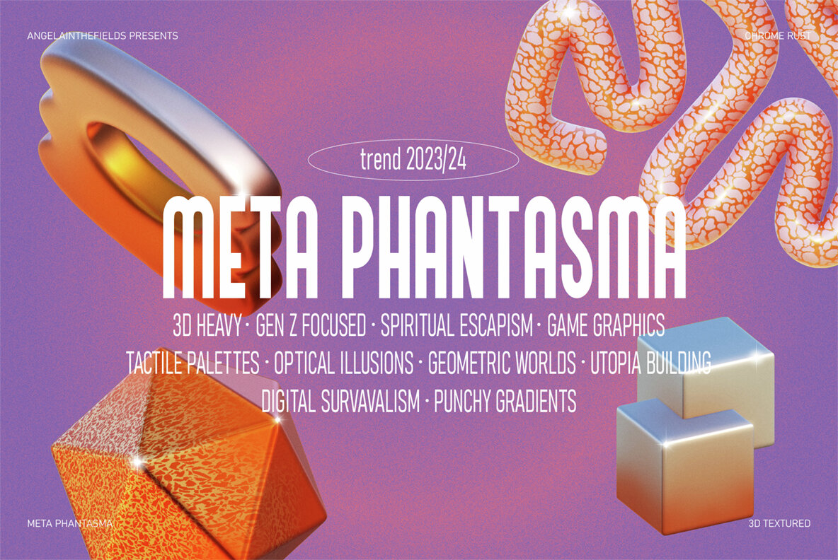 3D Chrome Rust Objects 7