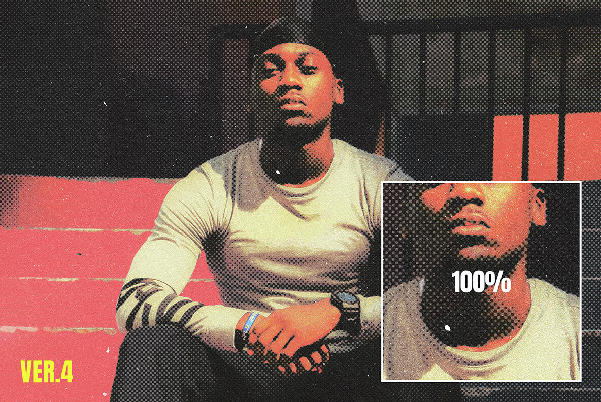 Retro Magazine Halftone Actions 10