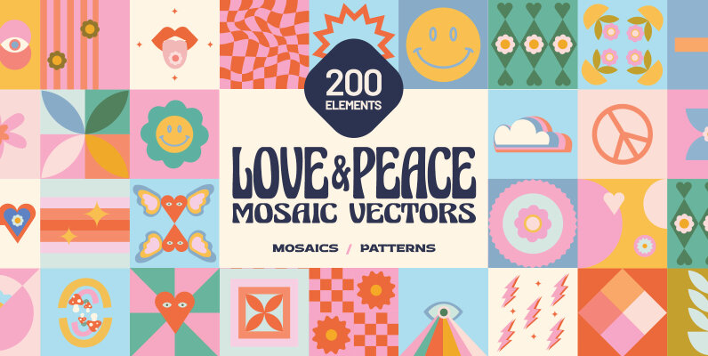 200 Vector Mosaics   Patterns