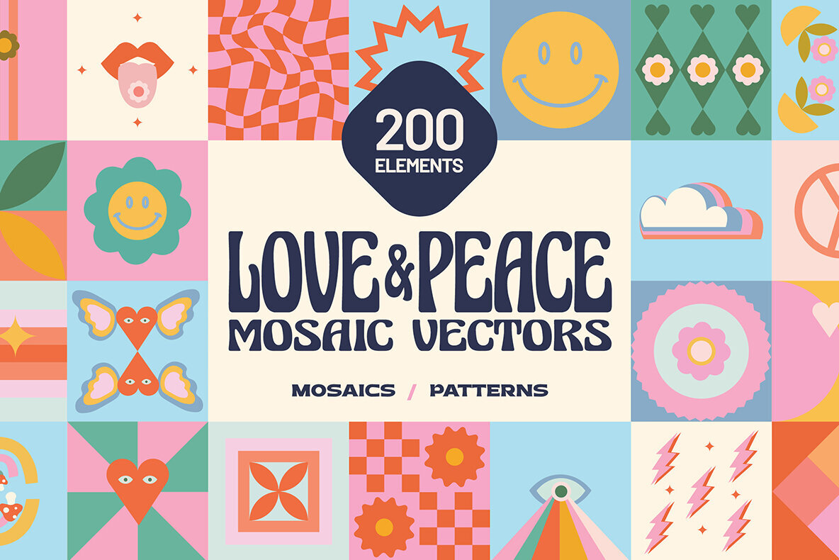 200 Vector Mosaics   Patterns 1
