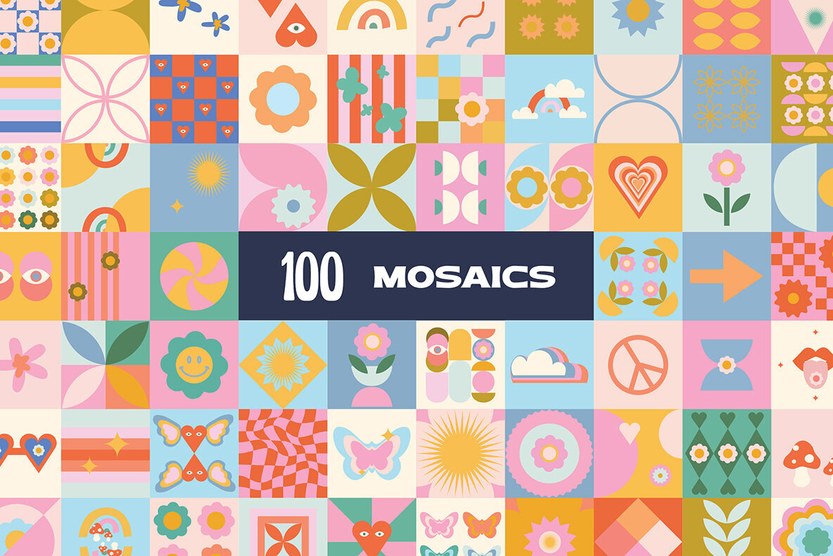 200 Vector Mosaics   Patterns 3