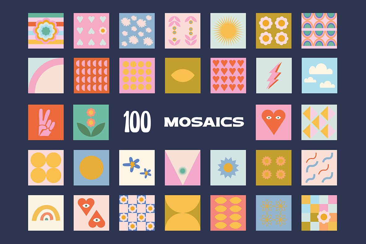 200 Vector Mosaics   Patterns 5