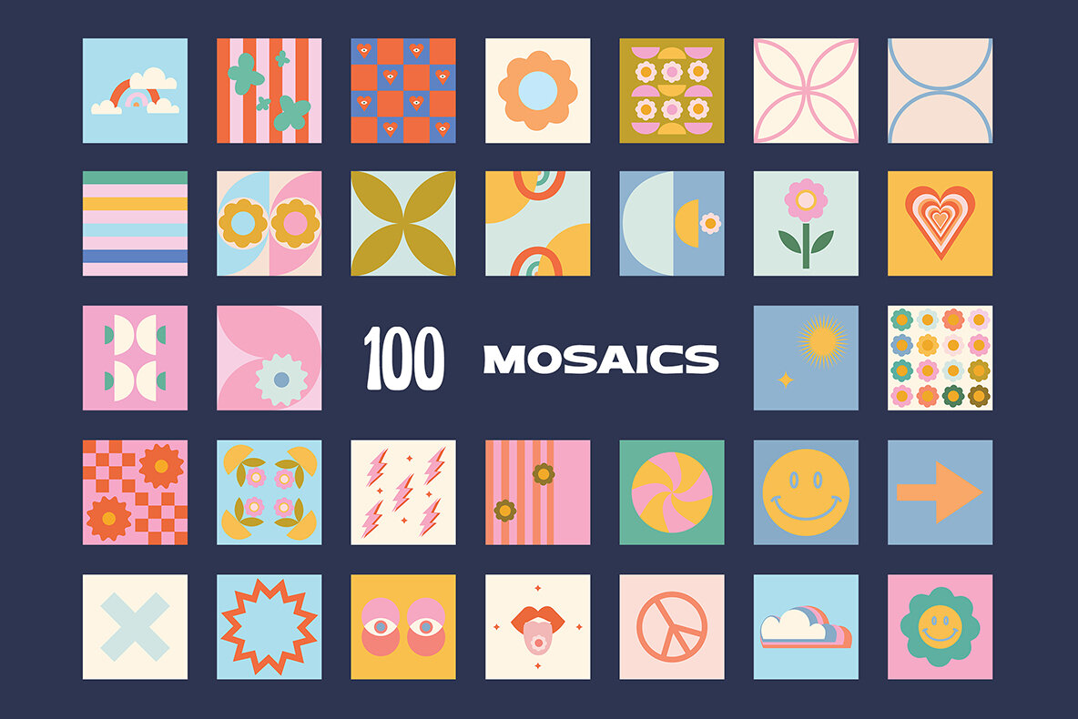 200 Vector Mosaics   Patterns 6