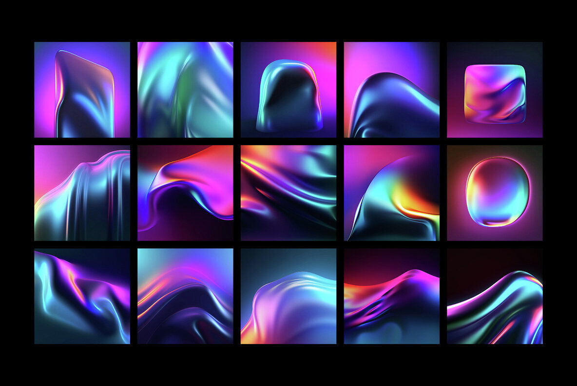 Fluid Gradients Abstract Backgrounds 2