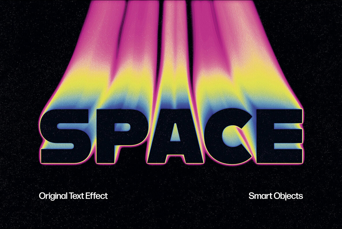Space Text Effect 3
