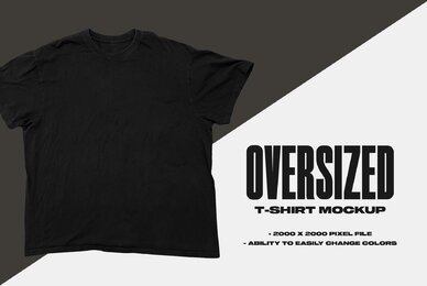Oversized T Shirt Mockup