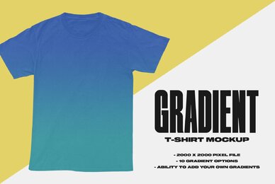 Gradient T Shirt Mockup