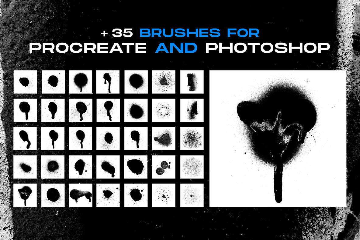 Graffiti textures and brushes 6