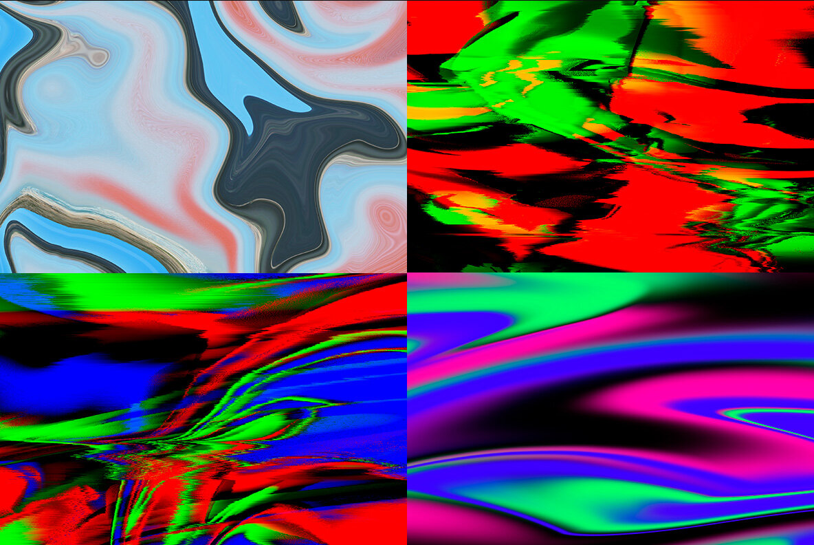 Liquid and Glitch Textures 4