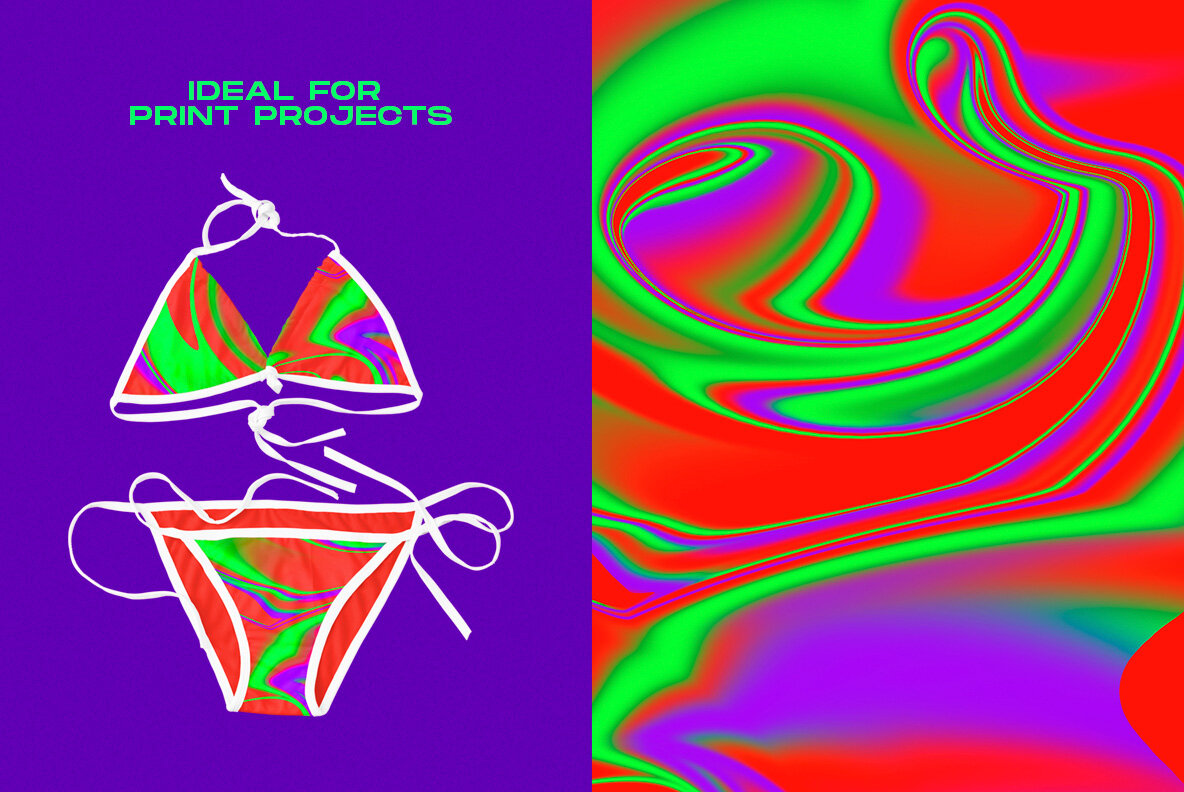 Liquid and Glitch Textures 5