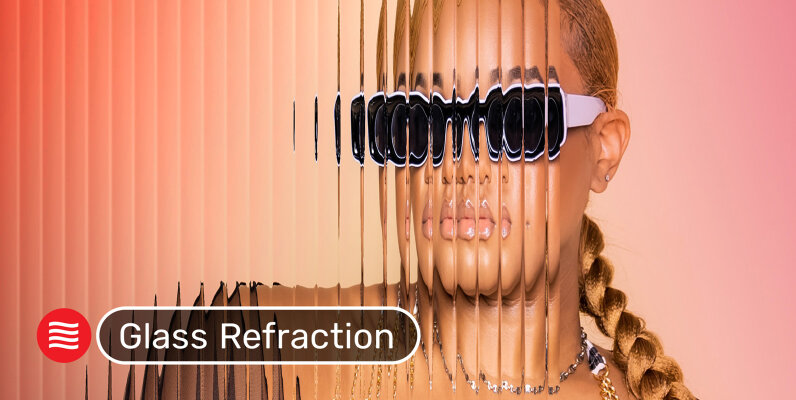 Glass Refraction Effect