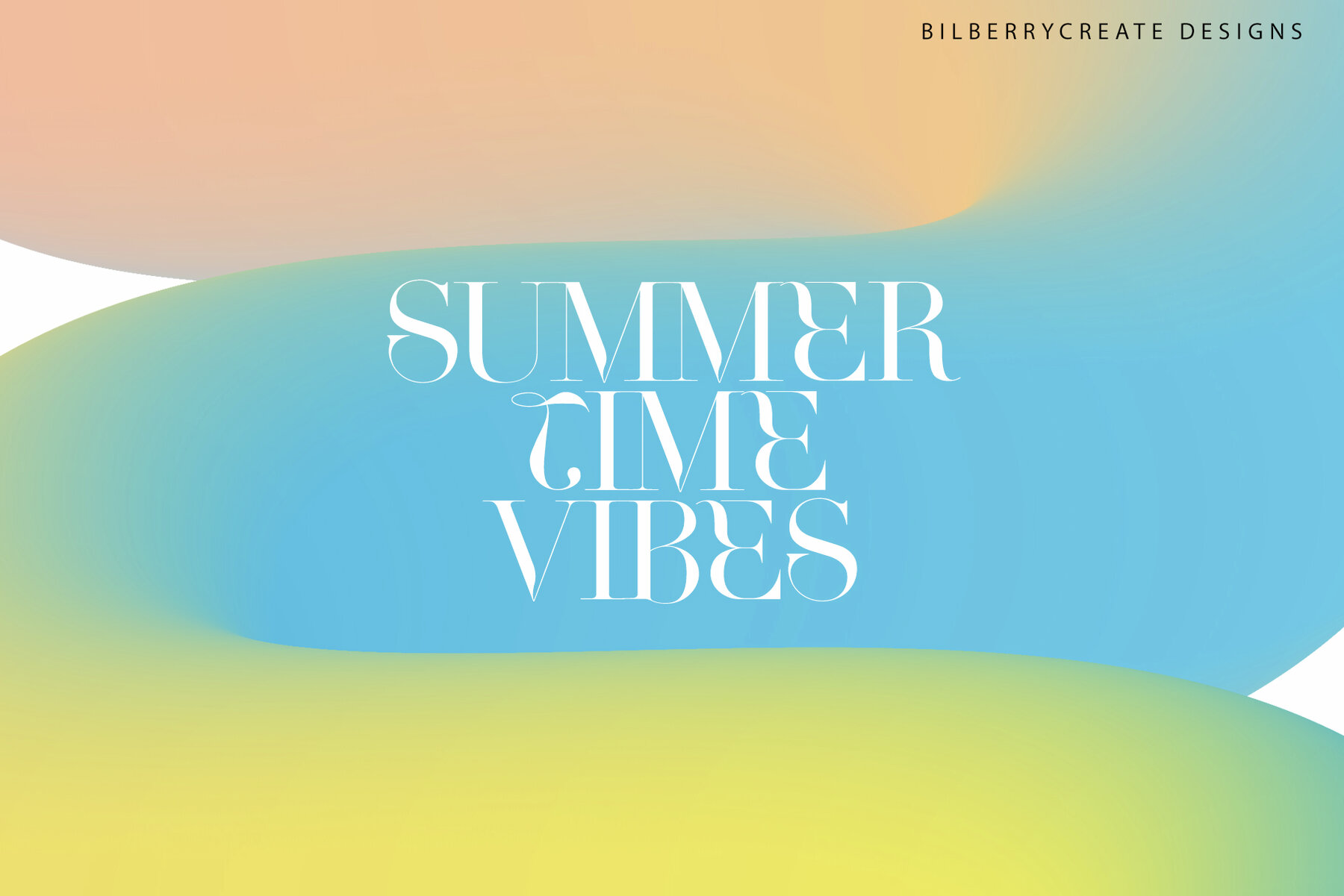 Abstract 3D Forms gradient shapes 8