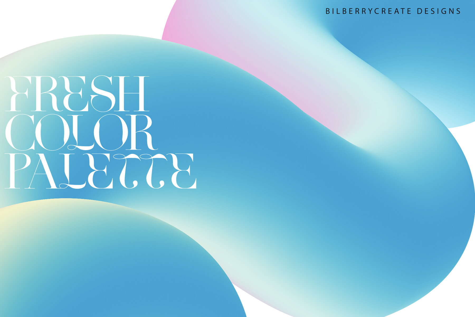 Abstract 3D Forms gradient shapes 11