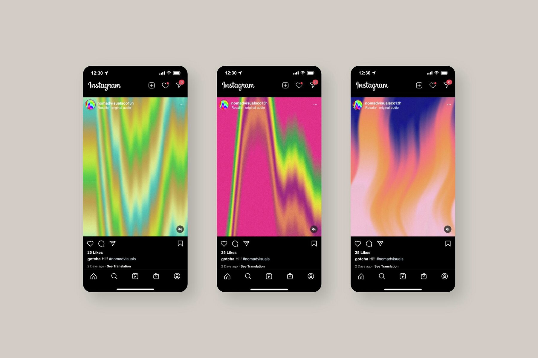 Flowy Gradients Social Media Backgrounds 3
