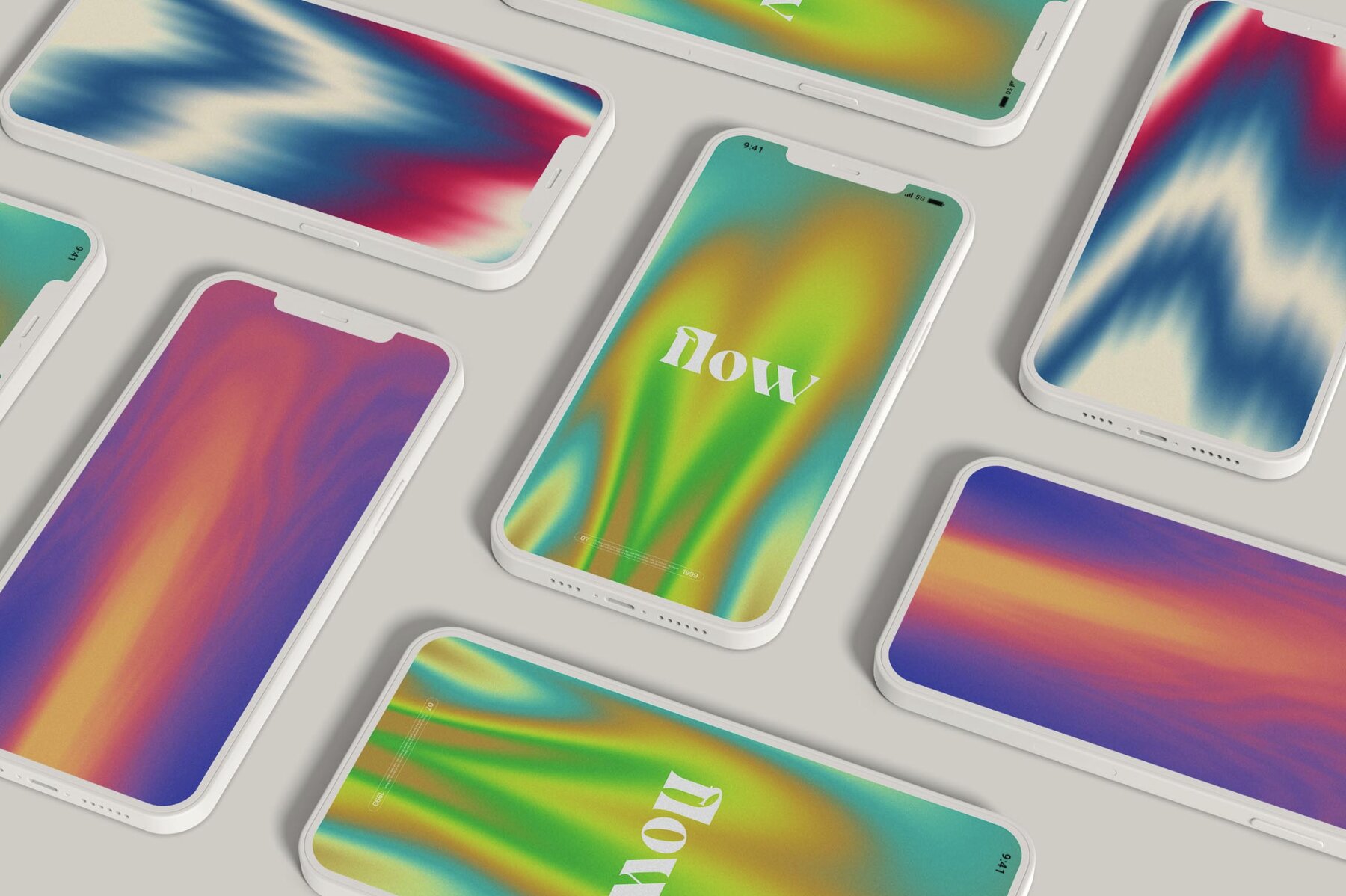 Flowy Gradients Social Media Backgrounds 9