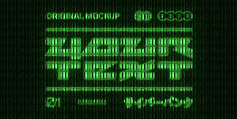 CRT Screen Text Effect