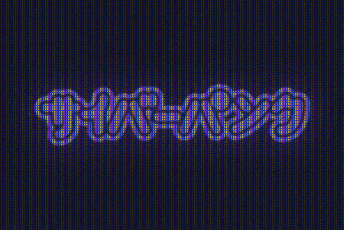 CRT Screen Text Effect 3
