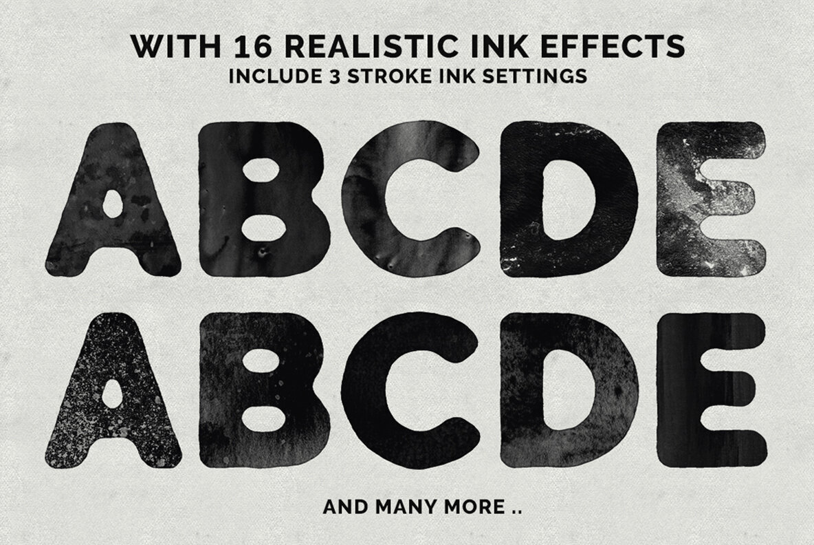 INKed   Photoshop Action Kit 3