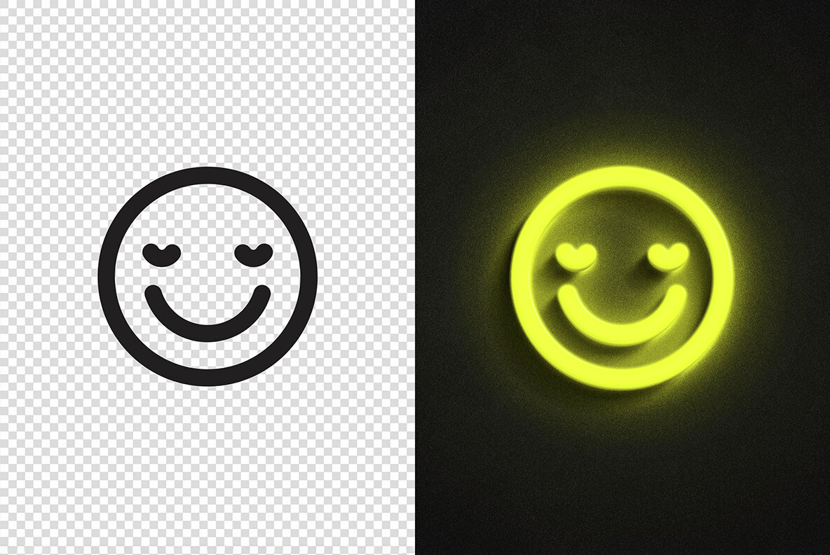 Neon Logo Mockup 7