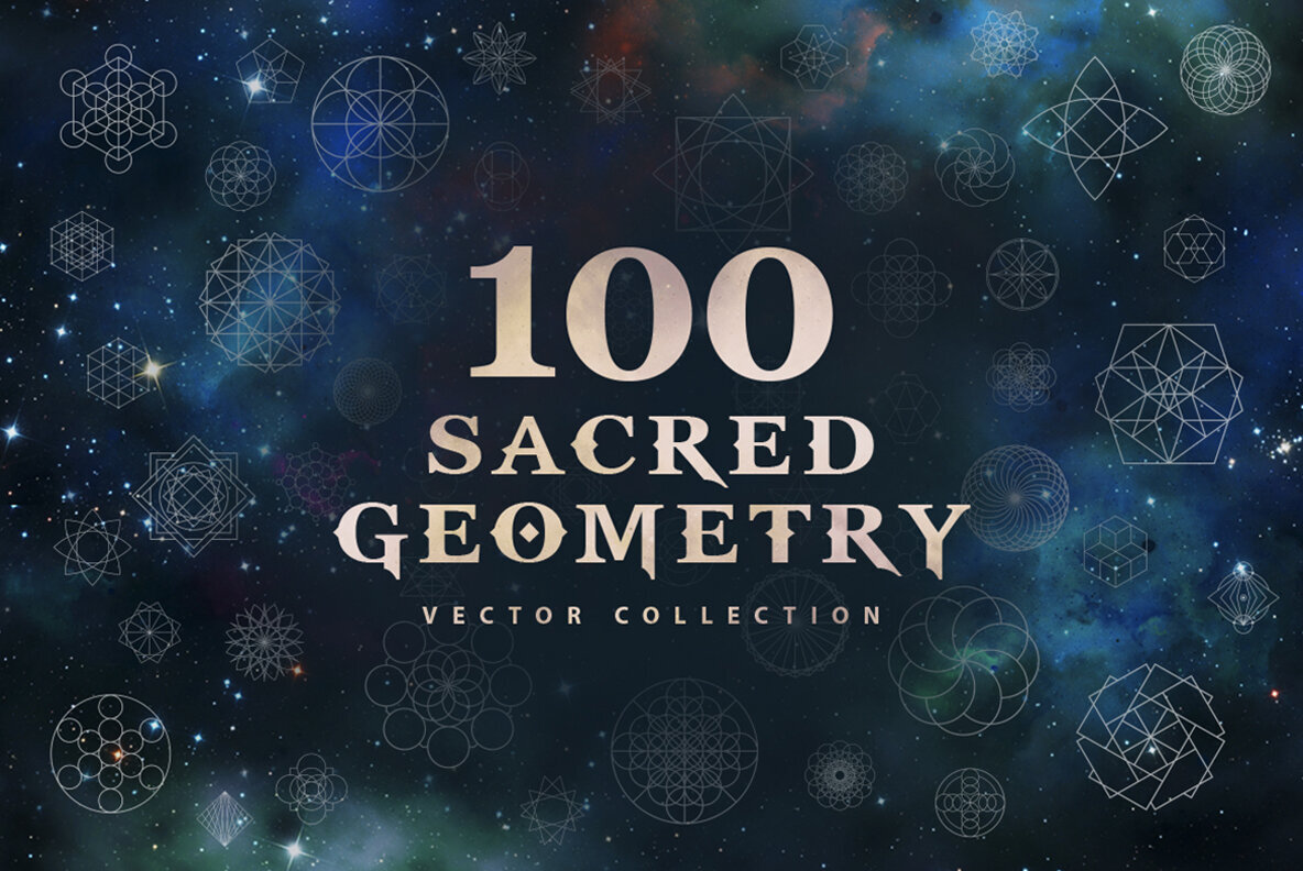 100 Sacred Geometry Vectors 1