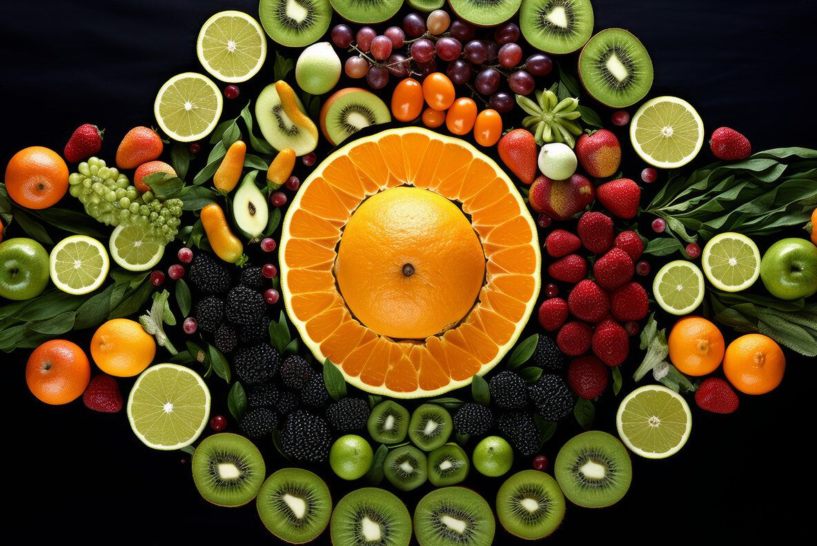 Fruits art kaleidoscope 6