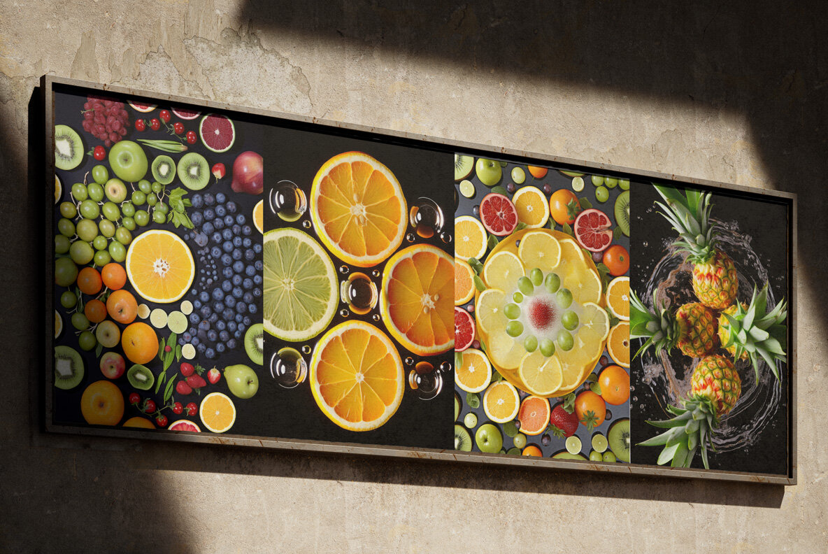 Fruits art kaleidoscope 8