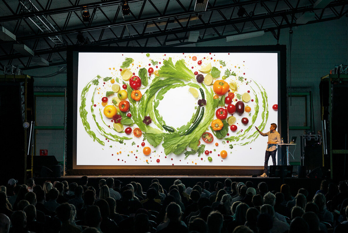 Vegetables art kaleidoscope 8