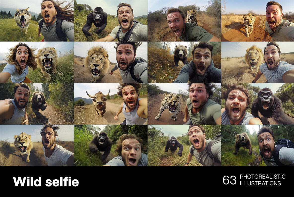 Selfie with wild animals 3