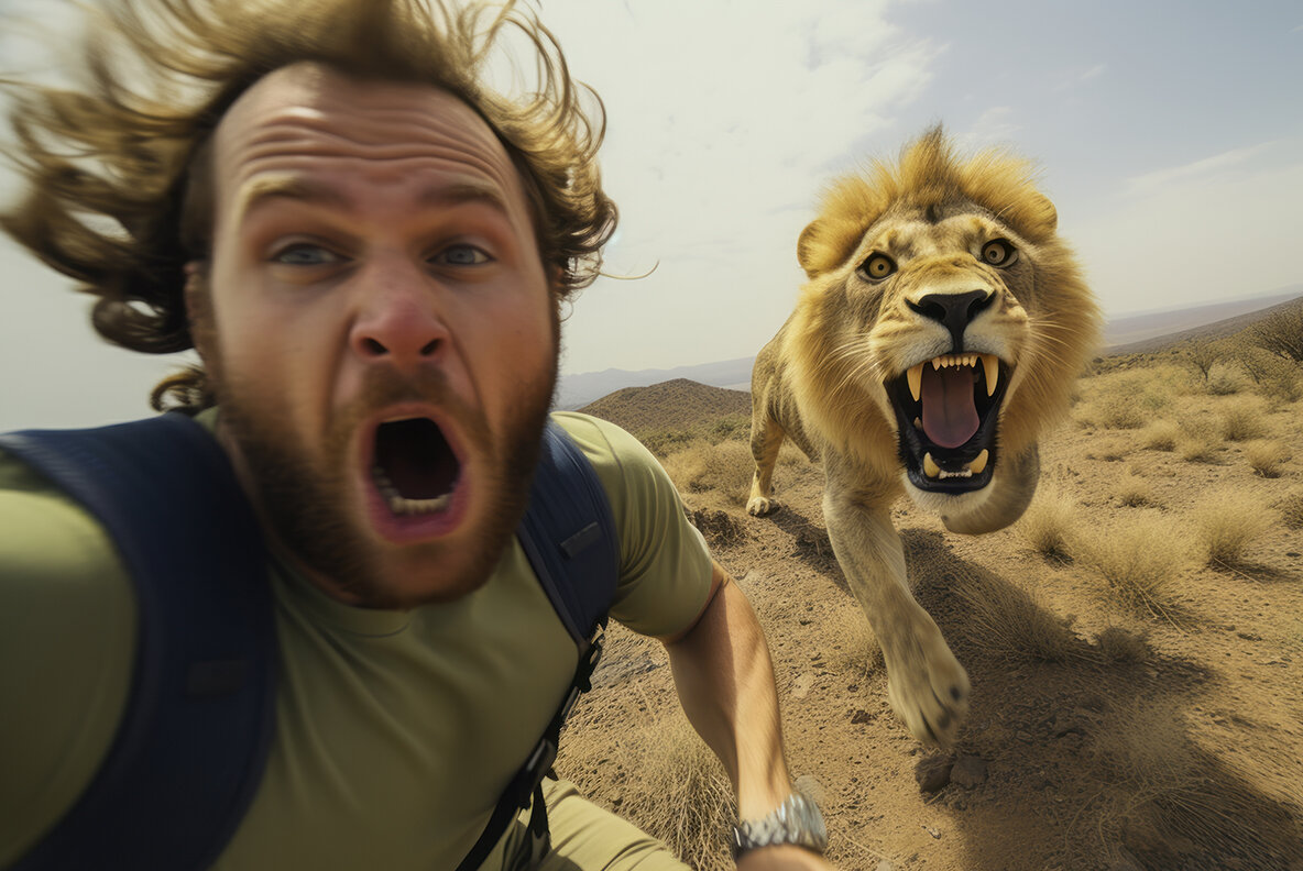 Selfie with wild animals 6