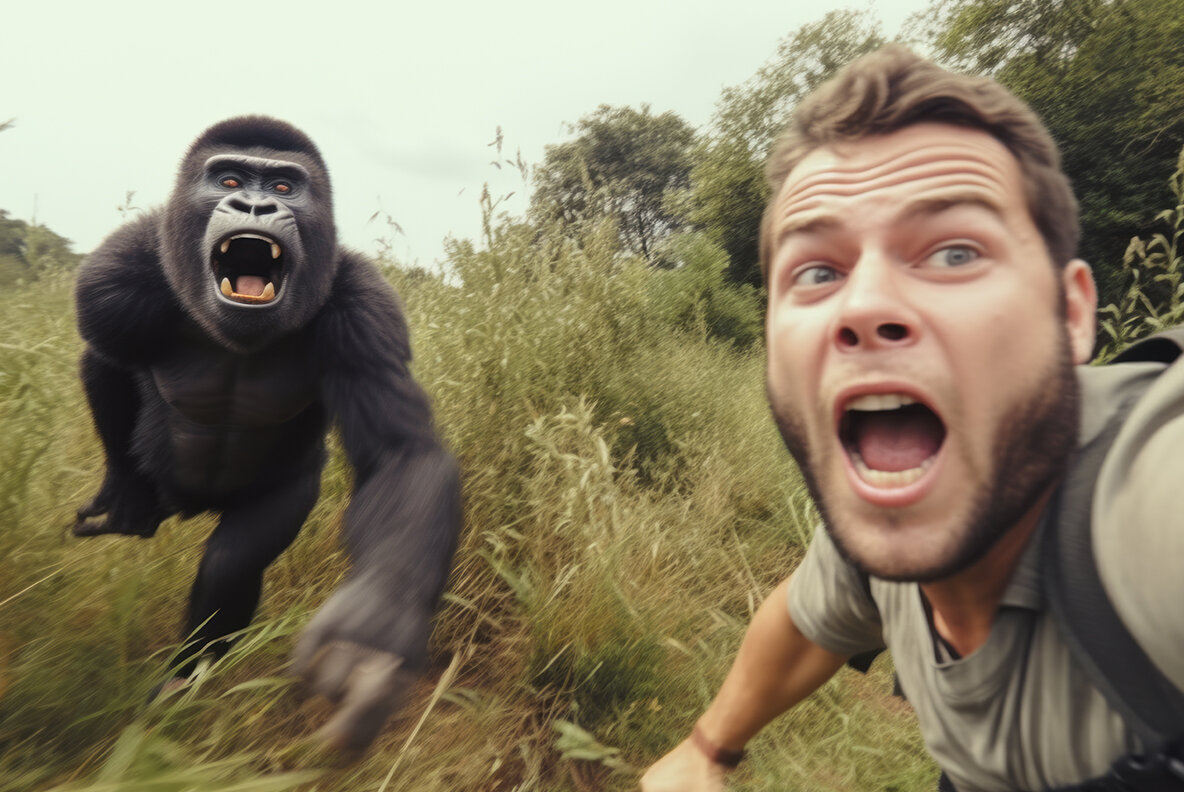 Selfie with wild animals 7