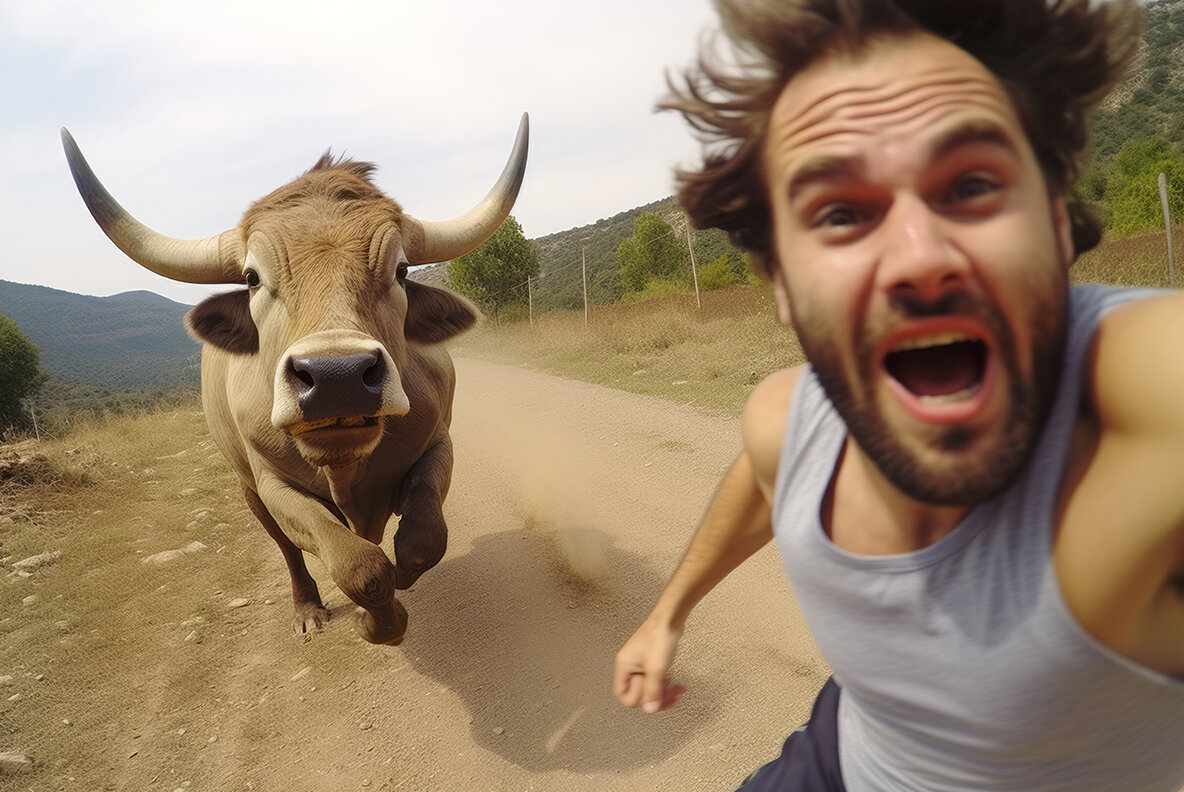 Selfie with wild animals 8