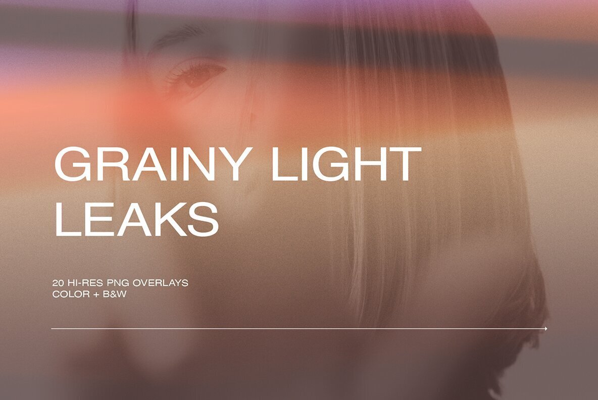 Grainy Light Leak Overlays 1