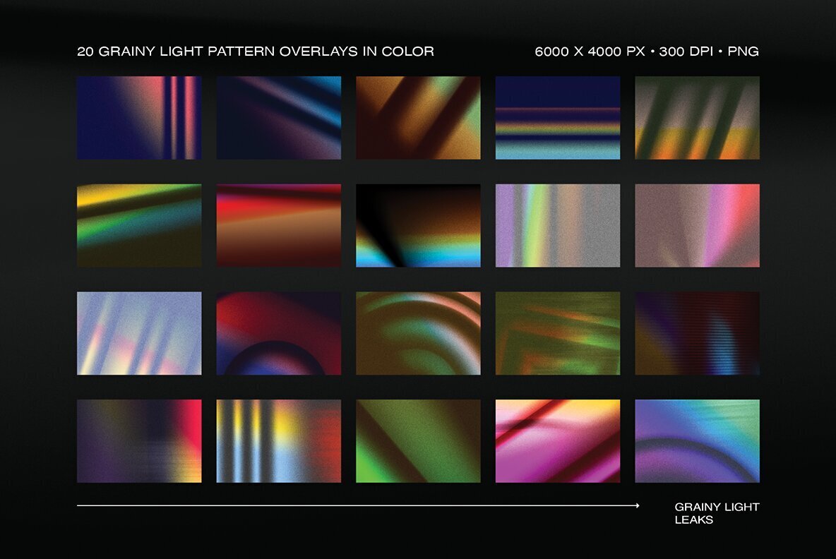 Grainy Light Leak Overlays 2