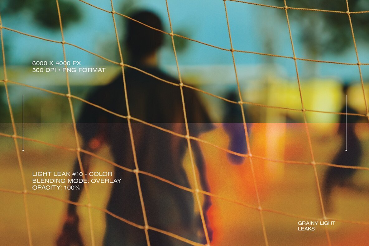 Grainy Light Leak Overlays 3