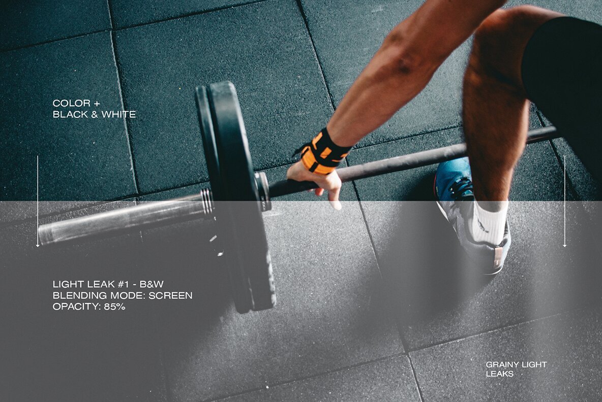 Grainy Light Leak Overlays 5