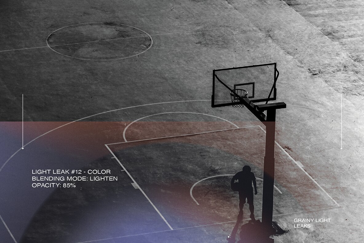 Grainy Light Leak Overlays 7