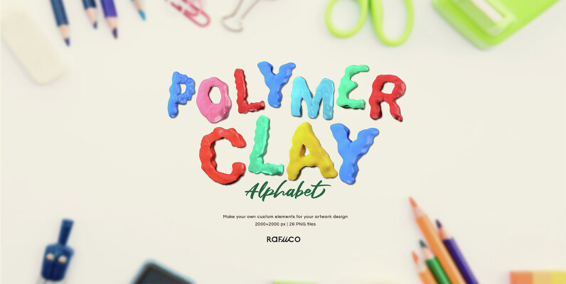 Polymer Clay Alphabet 3D