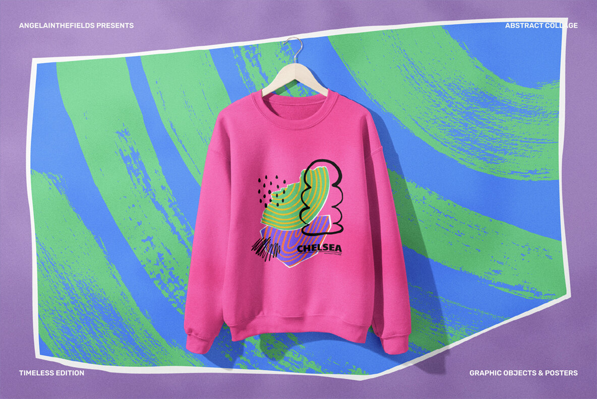 Abstract Collage Vector Clipart Set 8