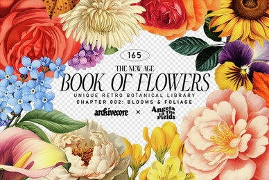 Book Of Flowers 2 Clipart