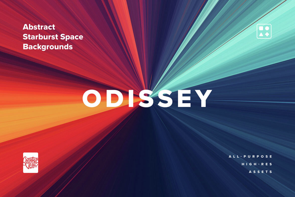 Abstract Starburst Space Backgrounds 2