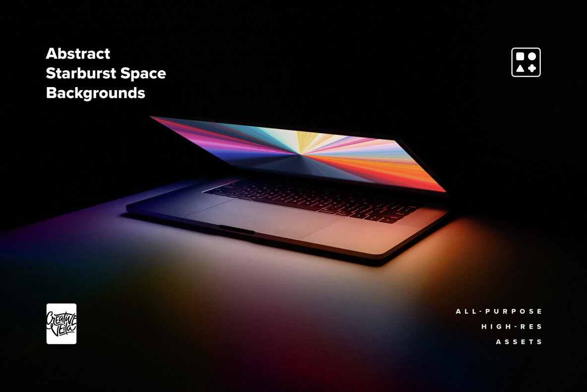 Abstract Starburst Space Backgrounds 5