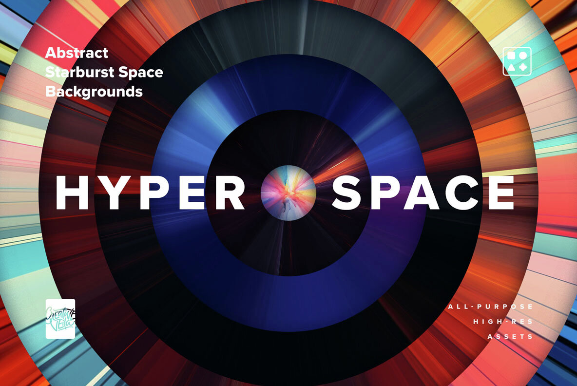 Abstract Starburst Space Backgrounds 7