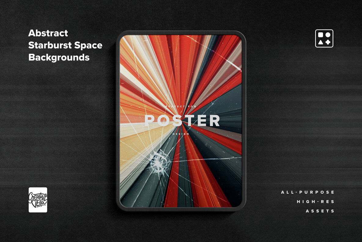 Abstract Starburst Space Backgrounds 8