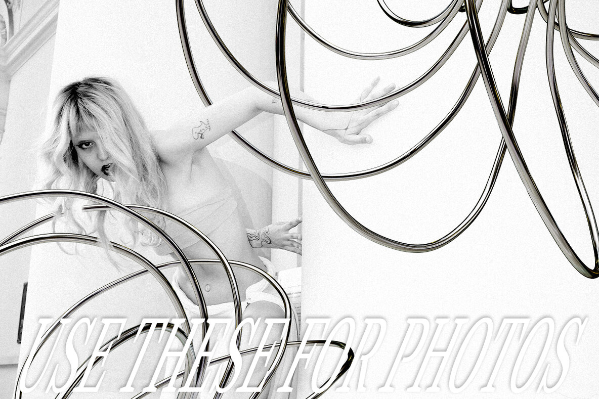 Chrome Knots   3D PNG Shapes 4