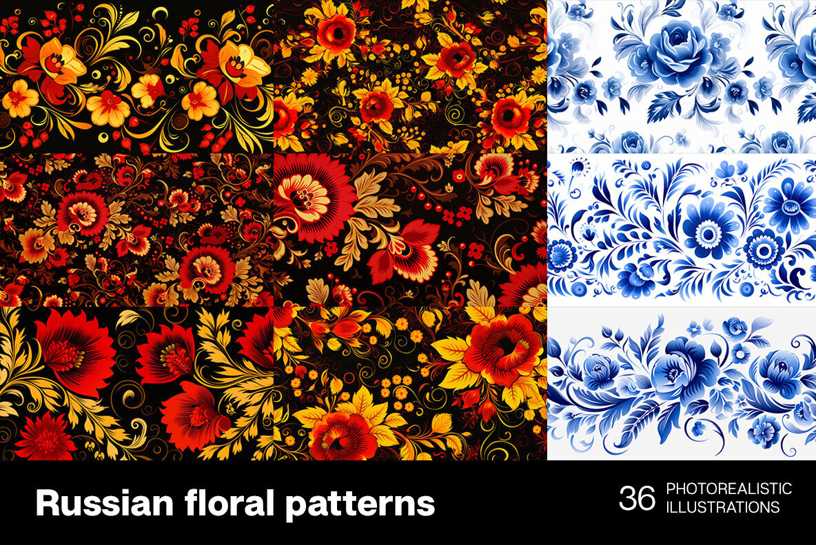 Russian Floral Patterns 2